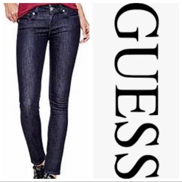 guess medium rise skinny sarah fit